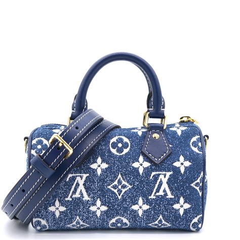 lv speedy denim